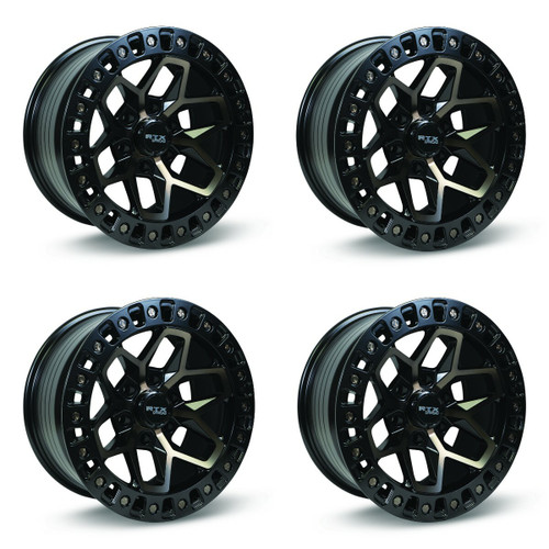 Set 4 18" RTX Zion Satin Black Tinted Bronze Wheels 18x9 6x135 0mm Truck Suv Rim