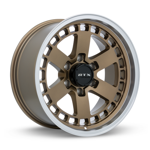 18" RTX Ozark Satin Bronze Machined Lip Wheel 18x9 6x135 0mm For Ford Lincoln