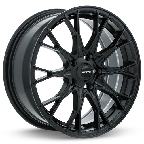 Set 4 18" RTX Concorde Satin Black Wheels 18x8 5x112 40mm Rims