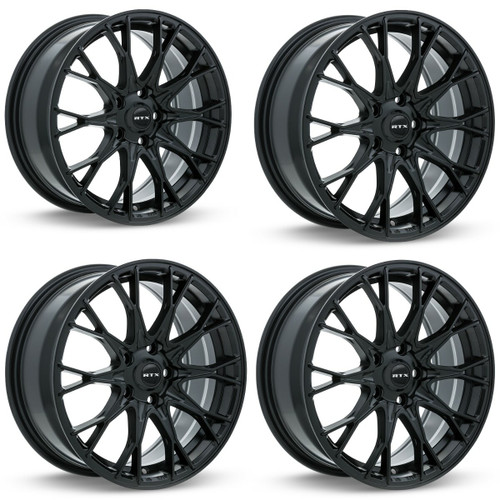 Set 4 17" RTX Concorde Satin Black Wheels 17x7.5 5x112 40mm Rims Set 4 17" RTX Concorde Satin Black Wheels 17x7.5 5x112 40mm Rims