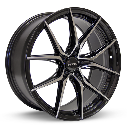 Set 4 16" RTX Slick Black Machined Wheels 16x7 5x4.5 40mm Truck Suv Rims