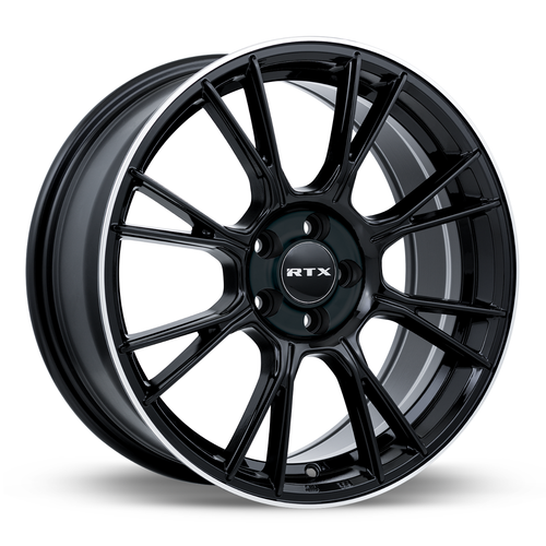 17" RTX Vapor Black Machined Wheel 17x7.5 5x4.5 40mm Truck Suv Rim