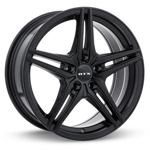 Set 4 15" RTX Bern Satin Black Wheels 15x6.5 4x100 38mm Rims
