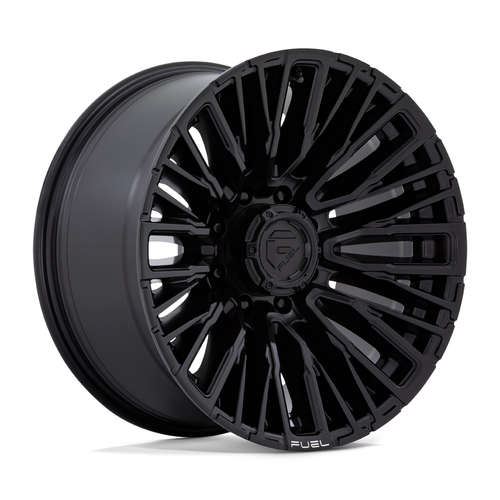 Set 4 Fuel D847 Rebar 20x10 8x180 Blackout Wheels 20" -18mm Rims