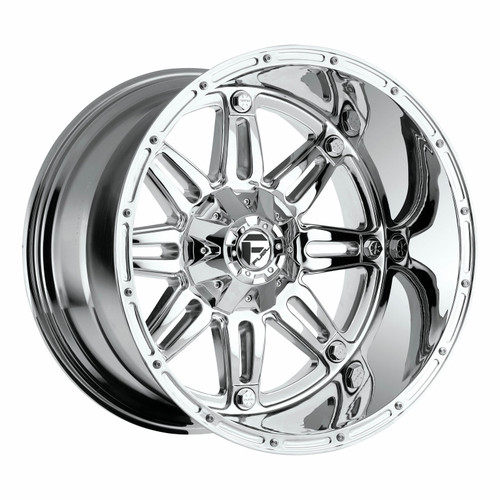 Set 4 18" Fuel D530 Hostage 18x9 8x170 -12mm Chrome Plated Wheels Lifted Rims