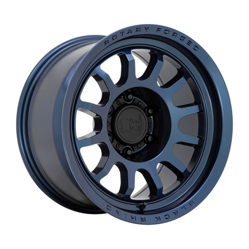18" Black Rhino Rapid 18x9.5 Midnight Blue 5x5 Wheel -18mm Lifted For Jeep Rim