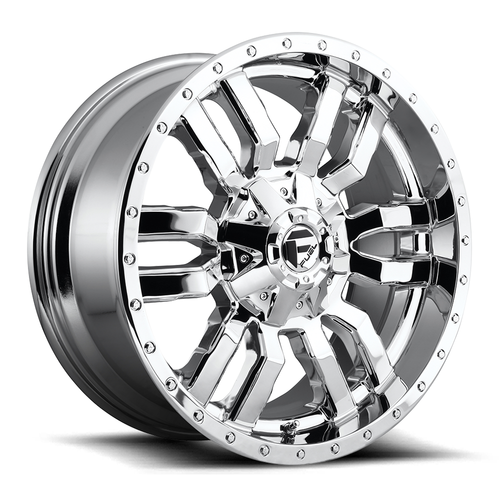 Set 4 Fuel D631 Sledge 20x9 8x180 Chrome Plated Wheels 20" 20mm Rims