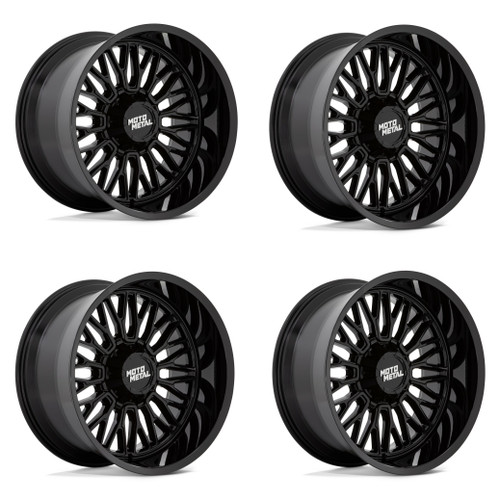 Set 4 Moto Metal MO809 Stinger 20x10 8x170 Gloss Black Wheels 20" -18mm Rims