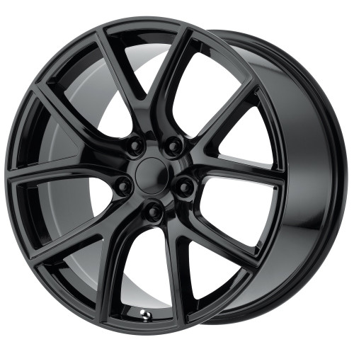 Set 4 Performance Replicas PR181 20x9 5x5 Gloss Black Wheels 20" 34mm Rims