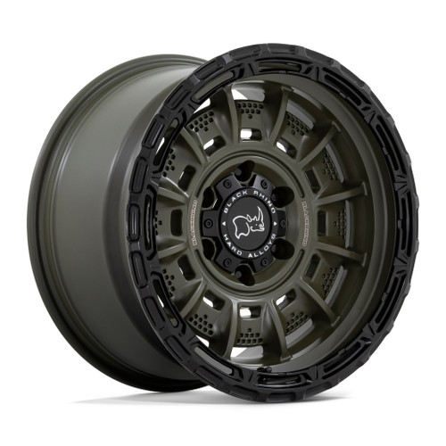 Black Rhino Legion 17x9 6x5.5 Olive Drab Green With Black Lip Wheel 17" 0mm Rim