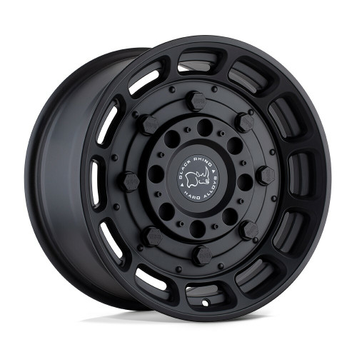 Set 4 Black Rhino Warthog 17x8.5 6x120 Matte Black Wheels 17" 0mm Rims