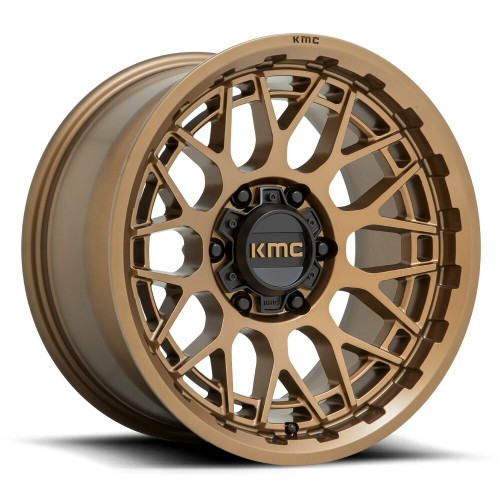 Set 4 KMC KM722 Technic 18x9 5x5 Matte Bronze Wheels 18" 0mm Rims
