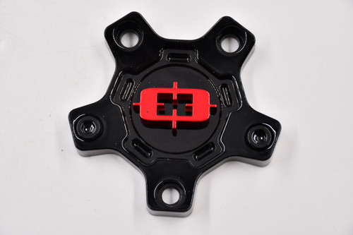 Vision 405 Korupt C405GBR-65V Black w/Red Wheel Center Cap Fit 5x4.5 5x5 & More