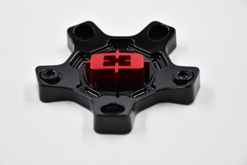 Vision 405 Korupt C405GBR-65V Black w/Red Wheel Center Cap Fit 5x4.5 5x5 & More