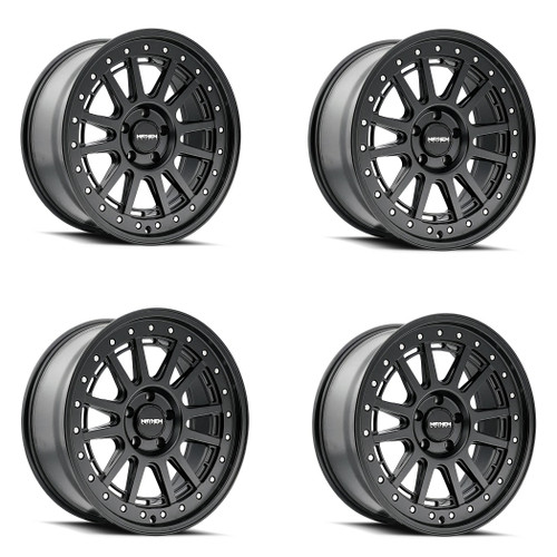 Set 4 20" Mayhem Compass 20x9 Matte Black 6x5.5 18mm For Chevy GMC Cadillac Rims