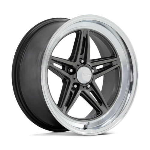 Set 4 American Racing Vintage VN514 Groove 18x8 5x4.75 Anthracite Wheels 18" 0mm