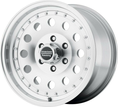 Set 4 American Racing AR62 Outlaw II 14x7 4x4.5 Machined Wheels 14" 0mm Rims