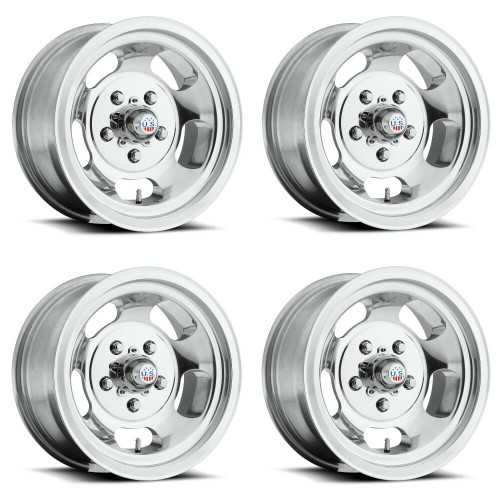 Set 4 US Mag U101 Indy 17x9 6x5.5 High Luster Polished Wheels 17" -37mm Rims Set 4 US Mag U101 Indy 17x9 6x5.5 High Luster Polished Wheels 17" -37mm Rims