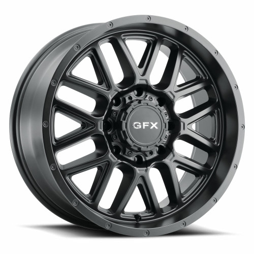 Set 4 20" Voxx G-FX TM-5 Matte Black Wheels 20x9 8x180 12mm Rims