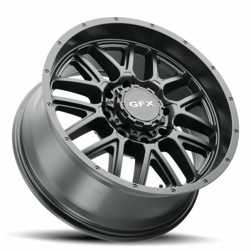 17" Voxx G-FX TM-5 Matte Black Wheel 17x8.5 8x6.5 0mm Rim