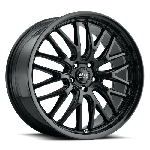 Set 4 20" Voxx Masi Gloss Black Wheels 20x9 5x112 35mm Rims