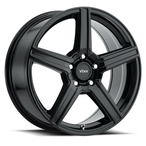 15" Voxx Como Gloss Black Wheel 15x6.5 5x110 5x115 40mm Rim