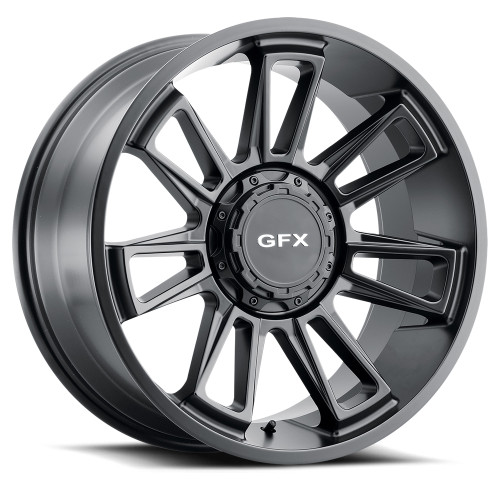 20" Voxx G-FX TR21 Matte Black Wheel 20x9 8x6.5 18mm For Chevy GMC Ram Truck Rim