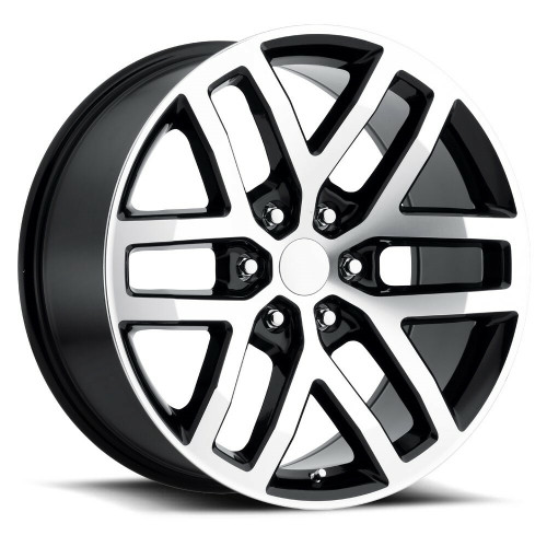 20" Voxx Replica Raptor Gloss Black Machined Wheel 20x9 6x135 25mm Rim