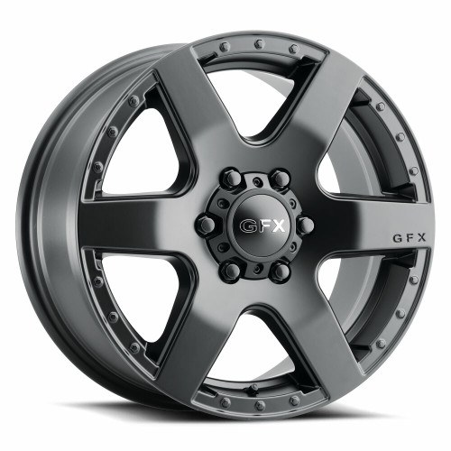16" Voxx G-FX MV1 Matte Black Wheel 16x6.5 6x130 30mm Rim