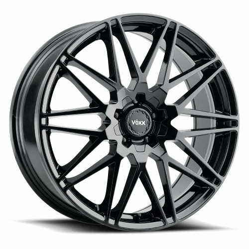 20" Voxx Nice Gloss Black Wheel 20x8.5 5x115 5x120 20mm Rim
