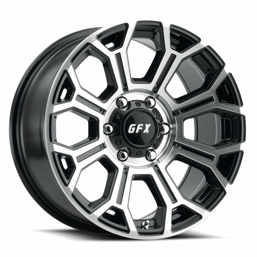 Set 4 17" Voxx G-FX TR-19 Gloss Black Machined Face Wheels 17x8.5 6x5.5 18mm Rims