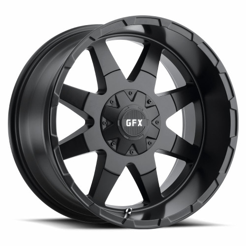 Set 4 20" Voxx G-FX TR-12 Matte Black Wheels 20x9 5x5.5 5x150 18mm Truck Rims