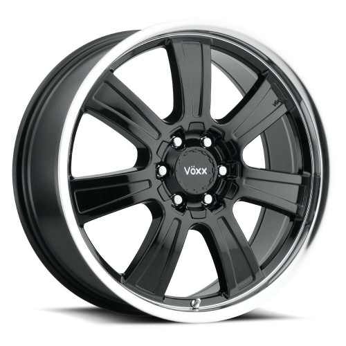 Set 4 18" Voxx Turin Gloss Black Mirror Machined Lip 18x8.5 6x132 6x5.5 39mm Rim