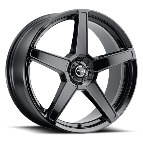 Set 4 18" Voxx MG5 Gloss Black Wheels 18x8 5x110 5x115 40mm Rims 5 Lug