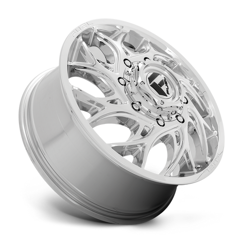 Fuel 1PC D740 Runner 22x8.25 8x6.5 Chrome Wheel 22" 105mm Rim