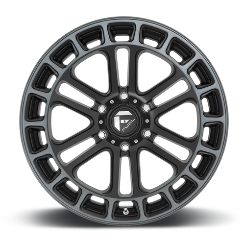 22" Fuel D720 Heater 22x10 6x5.5 -13mm Matte Black Double Dark Machined Wheel