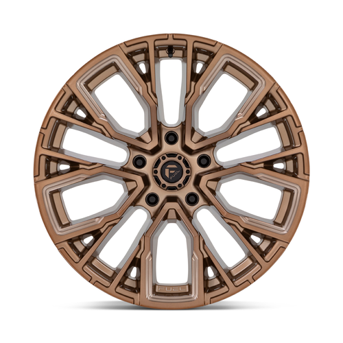 Fuel 1PC D850 Rebar 20x10 5x5.0 Platinum Bronze Milled Wheel 20" -18mm Rim