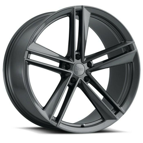 Set 4 OHM Lightning 21x9 5x120 Gloss Gunmetal Wheels 21" 25mm Rims