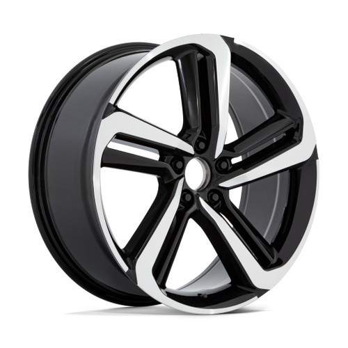 Performance Replicas PR216 18x8 5x4.5 Gloss Black Machined Wheel 18" 45mm Rim