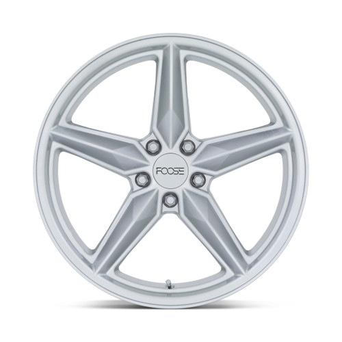 20" Foose 1PC F174 CF8 20x10 5x115 Gloss Silver Wheel 20mm Rim