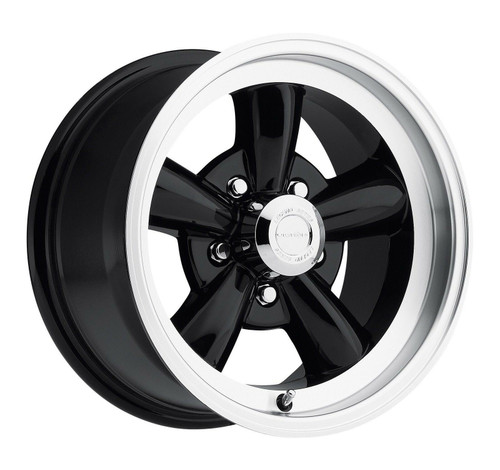 Set 4 15" Vision Muscle 141H Legend Gloss Black 15x7 15x8 5x4.5 For Ford & Mopar