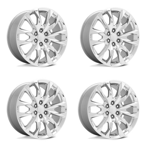 Set 4 Performance Replicas PR210 24x10 6x5.5 Chrome Wheels 24" 30mm Rims