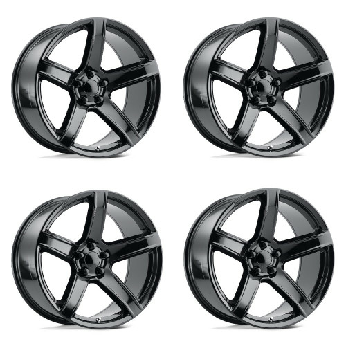 Set 4 Performance Replicas PR209 20x10.5 5x115 Gloss Black Wheels 20" 22mm Rims