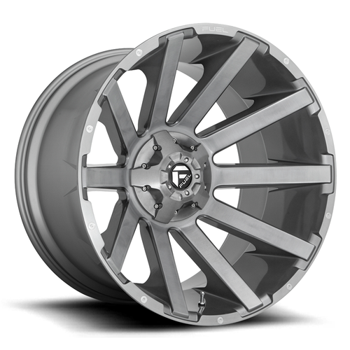 20" Fuel D714 Contra Platinum 20x10 6x135 6x5.5 -19mm Brushed Gunmetal Wheel
