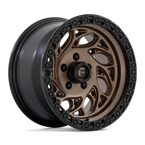 Set 4 Fuel D841 Runner OR 15x8 5x5.5 Bronze With Black Ring Wheels 15" -19mm