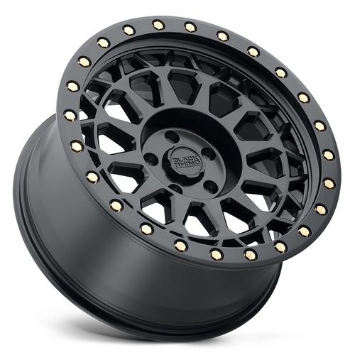 Black Rhino Primm 18x9.5 6x5.5 Matte Black W/ Brass Bolts Wheel 18" -12mm Rim