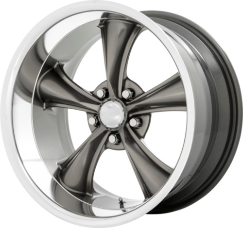 Set 4 American Racing Vintage VN338 Boss TT 20x10 5x4.5 Graphite Wheels 20" 2mm