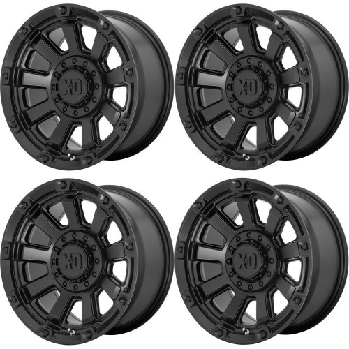 Set 4 20" XD XD852 Gauntlet 20x9 6x120 6x5.5 Satin Black Wheels 0mm Rims