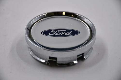 Ford Chrome w/ Blue Logo Wheel Center Cap Hub Cap 8E5J-1A096-AA 2.5" 08-'10 Edge OEM