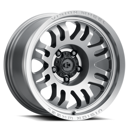 18" Vision 409 Inferno Satin Grey 5x5 Wheel -18mm Rim For Jeep Chevy GMC